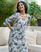 Sweet Heart Neck with Curved Sleeve Kurta Set GulaboSitabo