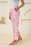 Abstract Floral Line Printed Pure Cotton Pant GulaboSitabo