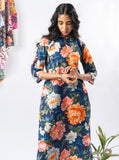 Bold Floral Printed Pure Cotton Straight Kurta Set GulaboSitabo