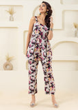 Off White Floral Printed Pure Cotton Sleeveless Co-ord Set