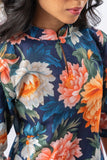 Bold Floral Printed Pure Cotton Straight Kurta Set GulaboSitabo