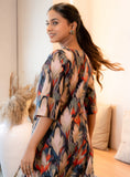 Notched Neck Printed Pure Cotton Straight Kurta Set GulaboSitabo
