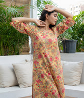 Sweet Heart Neck with Curved Sleeve Kurta Set