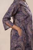 Purple Printed Pure Cotton Flared Co-ord Set GulaboSitabo