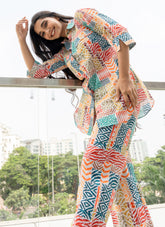 White Printed Pure Cotton Co-ord Set