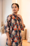 Half Buttoned Flared Printed Pure Cotton Top GulaboSitabo