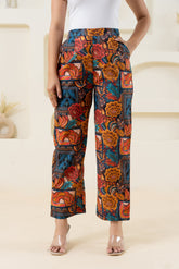 Abstract Printed Multi-colour Pure Cotton Pant GulaboSitabo