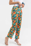 Sunflower Printed Straight Fit Pure Cotton Pant GulaboSitabo