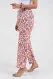 Off White Floral Printed Pure Cotton Pant GulaboSitabo