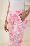 Abstract Floral Line Printed Pure Cotton Pant GulaboSitabo