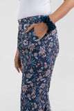Blue Floral Printed Pure Cotton Pant GulaboSitabo