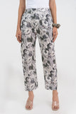 White Floral All Over Printed Pure Cotton Pant GulaboSitabo