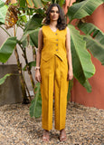 Mustard Pure Cotton Vest Co-ord Set GulaboSitabo
