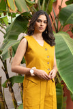 Mustard Pure Cotton Vest Co-ord Set GulaboSitabo