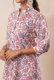 White Printed Pure Cotton Shirt GulaboSitabo