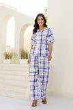 Water Colour Checks Night Wear Printed Co-ord set GulaboSitabo