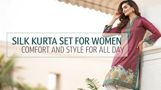 silk kurta set for women