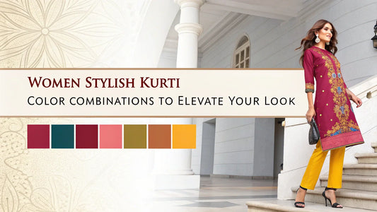 Women Stylish Kurti Color Combinatins