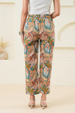 Abstract Multicolour Printed Paisley Pure Cotton Pant