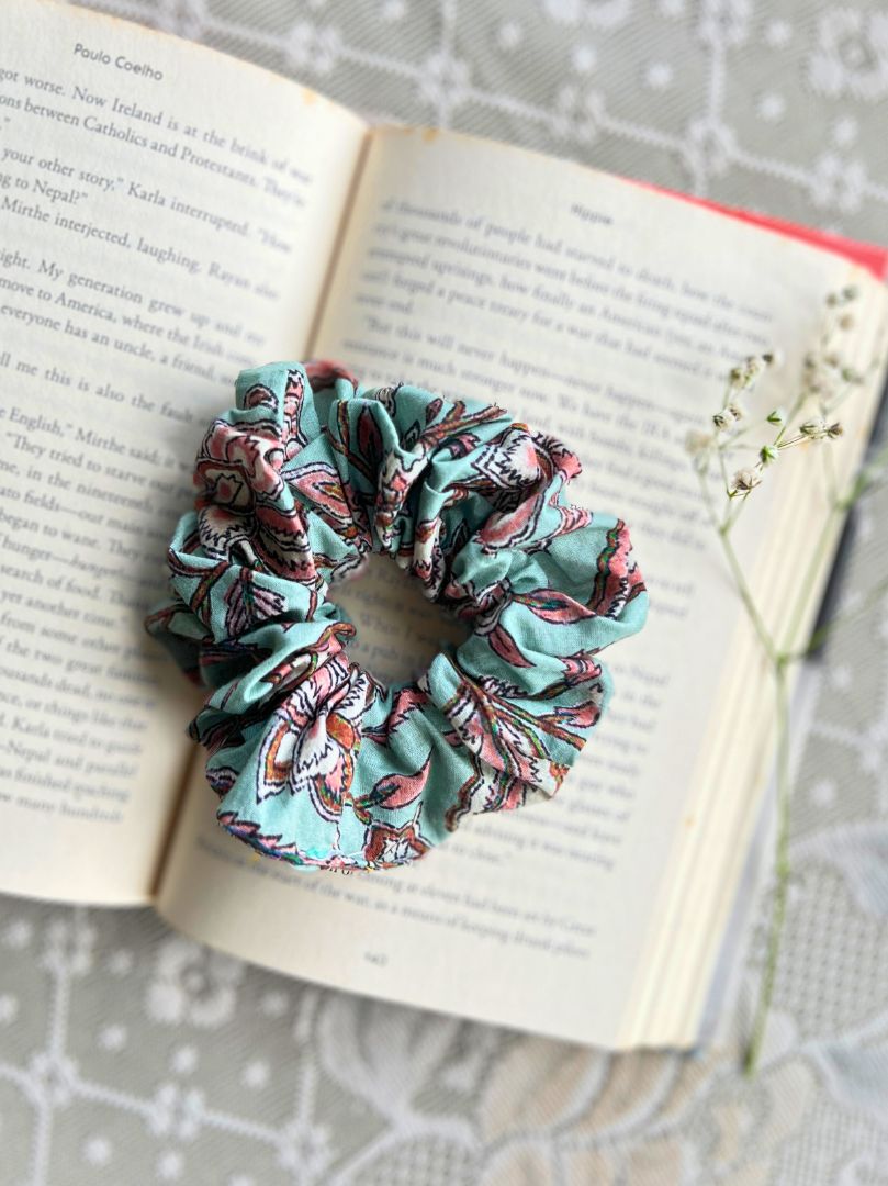 Assorted Printed Scrunchie (Two Pcs)