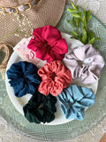 Assorted Solid Scrunchie (Twenty Pcs)