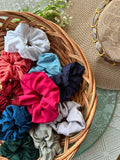 Assorted Solid Scrunchie (Twenty Pcs)