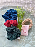 Assorted Solid Scrunchie (Three Pcs)