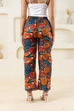 Abstract Printed Multi-colour Pure Cotton Pant