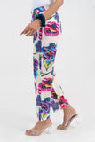 Abstract Floral Printed Pure Cotton Pant