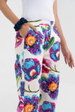 Abstract Floral Printed Pure Cotton Pant