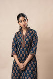 Ajrakh Block Printed Pure Cotton Straight Kurta Set